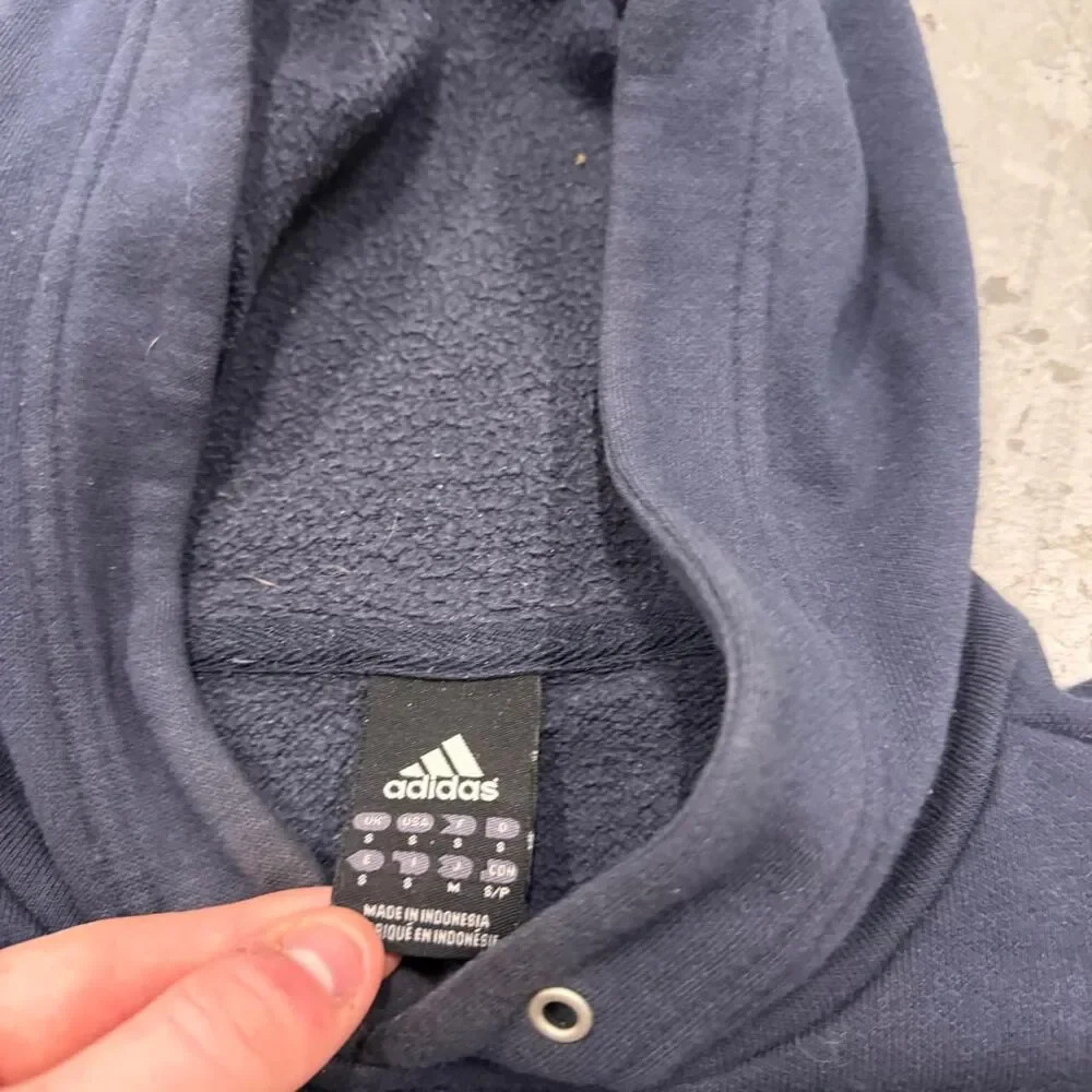 Y2K 2000’s Adidas Navy Blue Hoodie Men’s Size Small